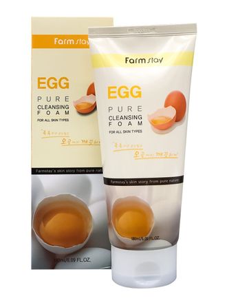 Очищающая пенка для сужения пор с яичным экстрактом Egg Pure Cleansing Foam 180мл FarmStay