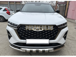 Защита переднего бампера G ПапаТюнинг d60/60 для Chery Tiggo 7 Pro Max 2022-2024