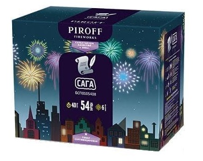 Батарея салютов САГА (0,8" / 54 залпов)