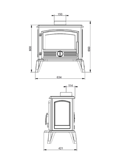 Печь-камин EVEREST F8