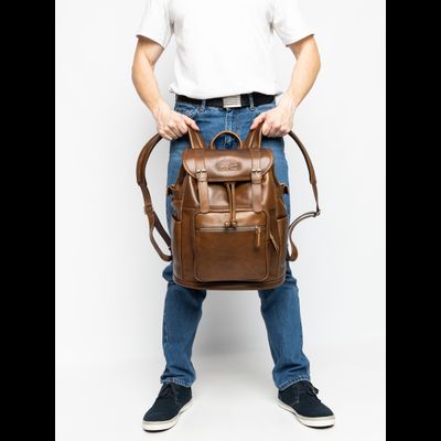 Кожаный рюкзак Volturno NEW Premium brown (арт. 3004-63)