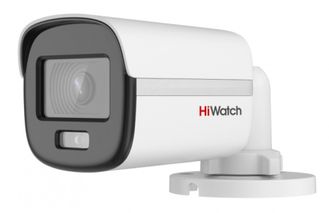 DS-T200L(B) (2.8мм) 2 Мп уличная цилиндрическая HD-TVI камера с LED-подсветкой до 20 м, встроенным микрофоном (AoC) и технологией ColorVu