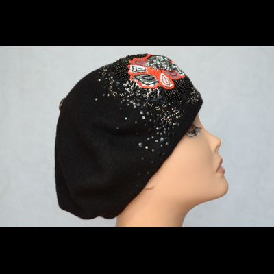 Модный фетровый женский берет Италия Vizio 6119 черный