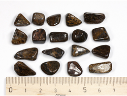 Бронзит, галтовка в ассортименте, Бразилия (11-15 мм, 0,7-1,4 г) №26921