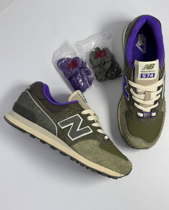New Balance 574 Sneakersnstuff Nature Green Purple