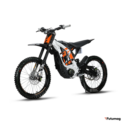 Электромотоцикл WHITE SIBERIA SUR-RON X Light bee 6000W серебро