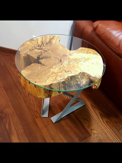 береза, мебель из березы, необычная древесина, мебель на заказ, стол, столик, стол из спила дерева.