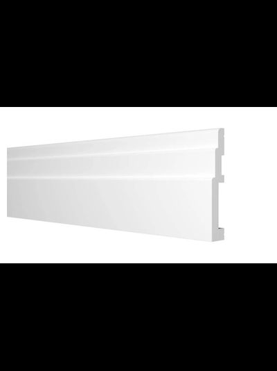 Напольный плинтус Decor-Dizayn DD704, для покраски, влагостойкий, ударопрочный, 2 метра