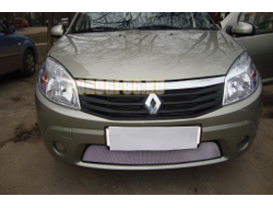 Защита радиатора Renault Sandero 2010-2014 chrome