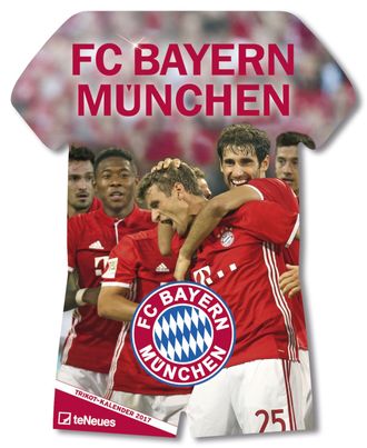 FC Bayern Trikot Official Календарь 2017 ИНОСТРАННЫЕ ПЕРЕКИДНЫЕ КАЛЕНДАРИ 2017, FC Bayern Trikot Off