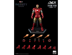 Железный Человек (Iron Man) - Коллекционная фигурка 1/12 SCALE The Infinity Saga DLX Iron Man Mark 6 (3Z05000C0) - Threezero