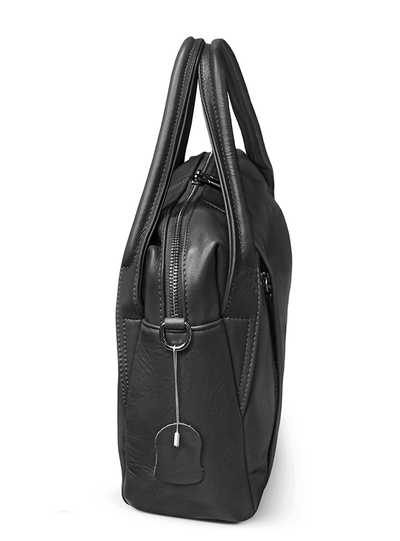 (АРТИКУЛ: 9995/8) СУМКА ЖЕНСКАЯ НЕБОЛЬШАЯ, НАТУРАЛЬНАЯ КОЖА, ЧЕРНАЯ, СПЕРЕДИ ВЕРТИКАЛЬНЫЕ КАРМАНЫ, РЕМЕНЬ ЧЕРЕЗ ПЛЕЧО