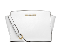 Сумка Michael Kors Selma Medium Saffiano женская (белая)