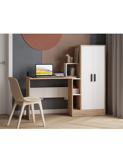 дуб сонома/белый