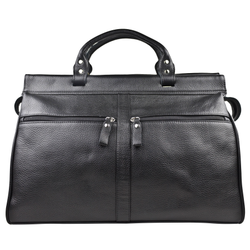 Кожаный саквояж Veano black (арт. 4004-01)