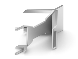 Угловое соединение профилей под 45гр Матовый хром SA0027.VP000.SLMPC.CY  ARISTO