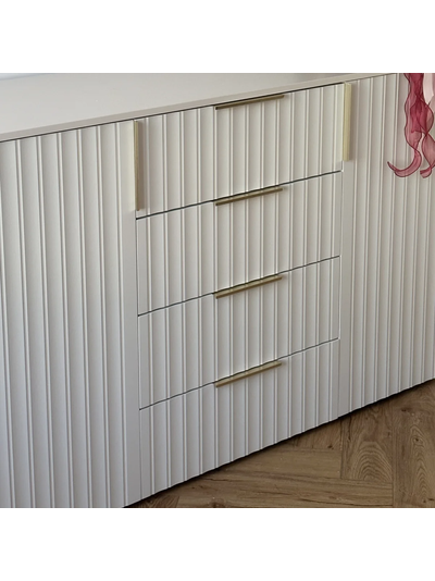 Тефия комод 2-ств с 4 ящиками 1400х450х930 Тефия / Софт Сантьяго