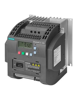 6SL3210-5BE23-0UV0 SINAMICS V20 3AC380-480В -10/+10% 47-63Гц НОМИНАЛЬНАЯ МОЩНОСТЬ 3,0 кВт ПЕРЕГРУЗКА 150 %НОМИНАЛЬНОГО ТОКА НА 60 С, БЕЗ ФИЛЬТРА