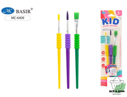 Кисти KID paint brush Basir 6409, 3 шт.