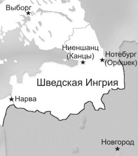 Шведская карта ленинградской области