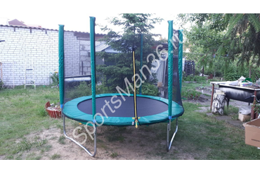 БАТУТ С ЗАЩИТНОЙ СЕТКОЙ «TRAMPOLINE 8» ДИАМЕТР 2,4 М, Защитная сетка высотой 1,7 м 