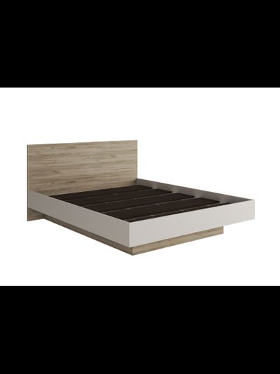 Бохо КР-001 кровать 1,6 м Дуб Крафт Серый/Кашемир (с основанием)