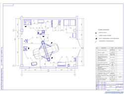 Планировка поста по ремонту и ТО электрооборудования автомобилей
