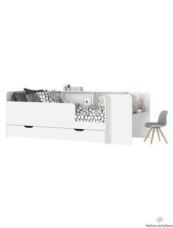 Руна КР 01 Кровать универсальная Белый/Белый