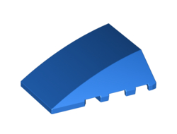 Wedge 4 x 4 Triple Curved No Studs, Blue (47753 / 6211891)