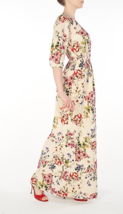Платье Flores Silk collection
