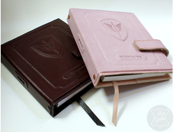 Мужской органайзер с гербом, ежедневник с логотипом, подарок руководителю, кожаный ежедневник заказ