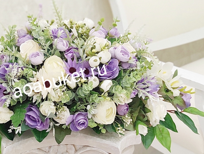 Композиция из искусственных цветов Аметист № КП005