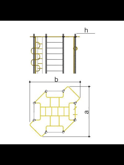 Спортивное оборудование с рукоходом Romana 201.02.00