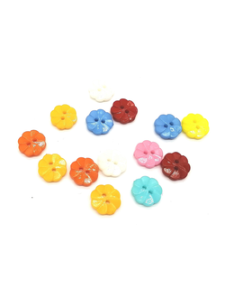 Пуговицы детские микс, цветочек