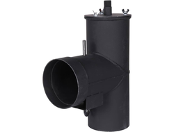 Патрубок дымохода вертикальный ROMMER D=120, L=247, H=346 (Арт. RSB-1110-041394)