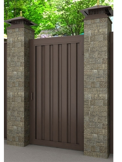 Комплект сборки калитки отдельно стоящей Revolution 1360x2200/RAL8017 муар под заполн. Профл. листом