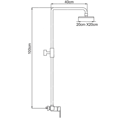 Душевая система Ledeme 2409-1L смеситель и душевая стойка