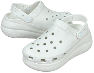 Crocs Classic Crush Clog White Белые