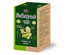 Чай ВIONATIONAL" Имбирный Зеленый МОХИТО  (20ф/п х 1,7г) 40г