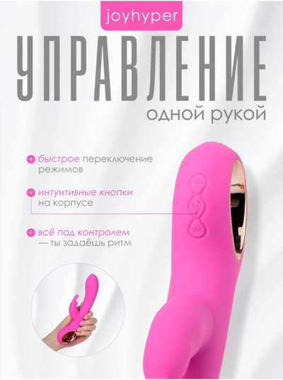 Вибратор кролик с подогревом JOYHYPER