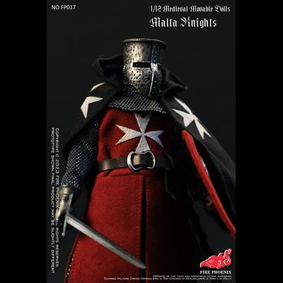 Рыцарь мальтийского ордена - Коллекционная фигурка 1/12 SCALE Medieval Malta Knights (FP017) - FIRE PHOENIX