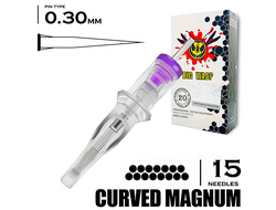 15CM/0,30 mm - RM/Curved Magnum "BIG-WASP" (Matte Transparent)