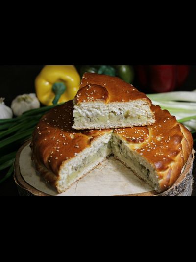 Мини пирог с Картофелем и грибами (500гр)