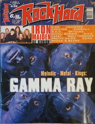 Rock Hard Magazine April 1999 Gamma Ray, Iron Maiden, Иностранные музыкальные журналы, Intpressshop