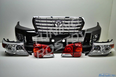 Комплект рестайлинга Toyota Land Cruiser 200 из 2007 в 2012 (Минимальный)