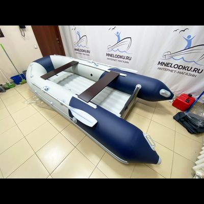 Моторная лодка Таймень NX 3600 НДНД PRO светло-серый/синий