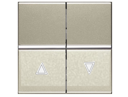 Выключатель для жалюзи без фиксации, шампань - ABB - Zenit - N2244 CV - 2CLA224400N1901