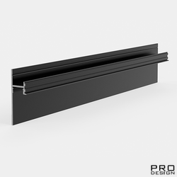 Теневой плинтус скрытого монтажа Pro Design 7209 Черный Муар RAL 9005