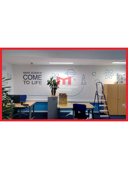 брендирование офисов (приемных – ресепшн – переговорных)