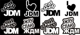 Наклейка Eat sleep JDM